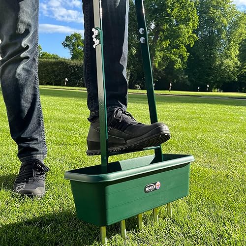 BMS Products Forcella per aeratore per prato e tappeto erboso con collettore in acciaio, denti intercambiabili, ideale per campi da golf, impianti sportivi e uso domestico.. - Honorern