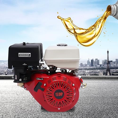 FUNYSF Motore a benzina da 15 CV Go-kart a quattro tempi, 420 CC, raffreddato ad aria, 4 tempi, 9000 W, 3600 giri/min, rosso - Honorern