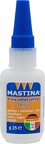 Incollatutto Densa a Viscosità Media con Beccuccio di precisione, Ideale per tenuta Forte ma Flessibile, Formato da 12g - Honorern