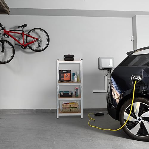 Relaxdays Scaffale Alta Portata in Acciaio Zincato, HLP: 138x60x40 cm, Carico 200 kg, per Garage e Cantina, Argentato, Inox - Honorern