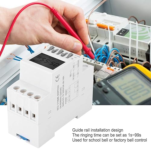 Relè temporizzatore, AC220V 50/60Hz NKG-2 Interruttore di controllo del tempo, 3A Tipo di guida Relè interruttore campanello della fabbrica della scuola, Controller timer Timer elettrico, Batteria a b - Honorern