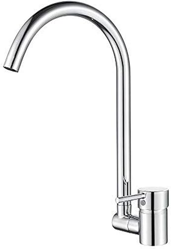 Ibergrif M22124 - Rubinetto da cucina ribaltabile, Rubinetto per lavello monocomando, Argento - Honorern