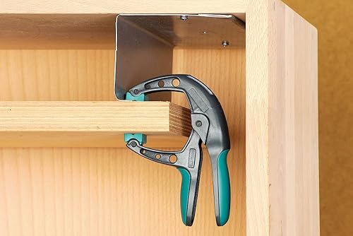 wolfcraft FZH 40 morsetto a molla ergonomico I 3626000 I Morsetti a molla classici dalla forma ergonomica rinnovata (Confezione da 3) - Honorern