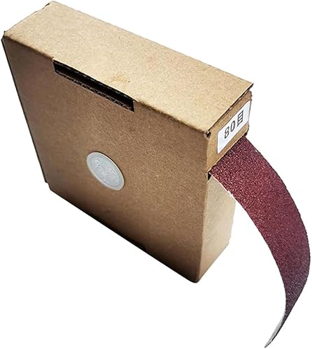 Alnicov 2 Rotoli di Carta Vetrata Rotolo 2,5 cm x 6 m Cassetto Tela Smeriglio Grana 800 per Finitura di Mobili in Legno Levigatura di Metalli Lucidatura automobilistica - Honorern