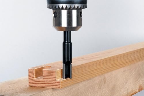 wolfcraft Fresa per scanalature HSS I 3800000 I Frese HSS in acciaio rapido ad alte prestazioni per la fresatura di legno duro, legno dolce e plastica. - Honorern
