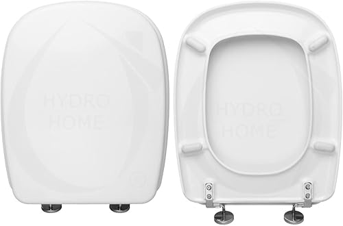 Copriwater Dolomite Fleo Compatibile, Tavoletta Wc In Plastica Termoindurente Con Cerniere Regolabili,Asse Wc Colore Bianco MADE IN ITALY - Honorern