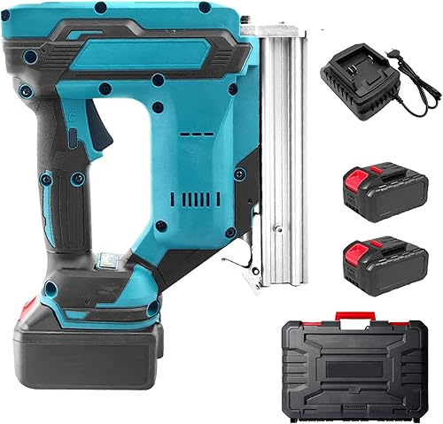Upgrade Pistola sparachiodi senza fili 900W compatibile con batteria Makita 21V, set di utensili con 2 batterie da 21V e caricabatteria, doppia protezione - Honorern