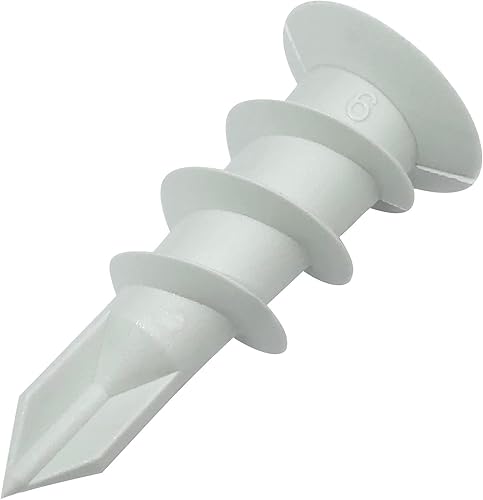 C57869 - Set di 50 tasselli autoperforanti 8x34 mm per cartongesso - per viti M3.5/4.0mm - sistema di fissaggio in cartongesso ristrutturazione - in plastica - Honorern