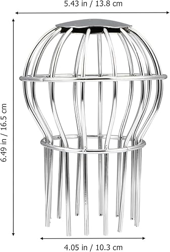 1 Pezzi Filtro per grondaia in Acciaio Inox Protezioni per Grondaia per Arresta Il Blocco da Foglie E Detriti Protezioni Foglia per Grondaie (14 X 10 X 6.2 Cm) - Honorern