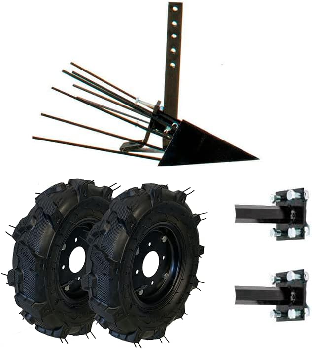 SAKAWA Kit di Scavapatate Motozappa Motocoltivatore Ruote 400 x 8 - Honorern