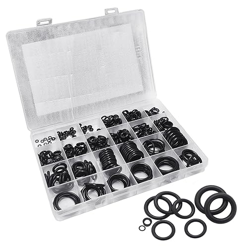 Set di 360 guarnizioni per rubinetto, guarnizione per tubo, guarnizione in gomma, guarnizione rotonda in gomma, guarnizione per valvola di scarico, set di guarnizioni, set di fissaggio per rubinetto, - Honorern