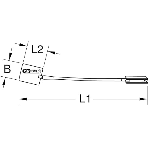KS Tools Specchio magnetico per saldatura, 500mm - Honorern