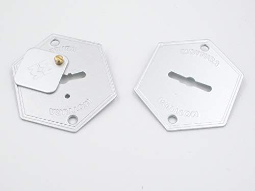 MOSTRINE MOTTURA 95.299 COPPIA ANODIZ.ARGENTO - Honorern