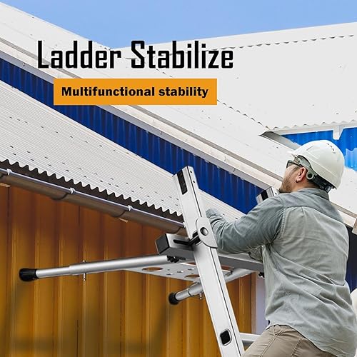 Stabilizzatore Di Scala Del Tetto, Accessorio Di Scala Del Tubo Del Distanziale Universale Distanziatore A Parete Stabilizzatore Di Base Della Scala Del Tetto, Carico 150kg - Honorern