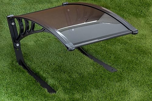 Garage copristazione universale in policarbonato per riparo di robot rasaerba a ricarica frontale o posteriore - modello 'FUMÉ' con protezione anti-UV (BIG) - Honorern