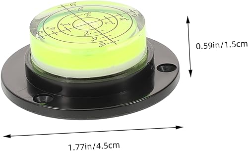 DOITOOL Accessori di livello strumento di misurazione della livella a bolla strumento di livello circolare strumento livellatore strumento di livellamento Acrilico Black - Honorern