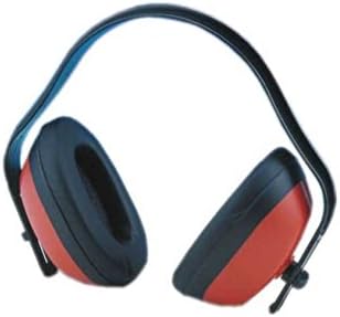 S&S-Shop Cuffie antirumore per tutte le età, padiglioni regolabili, riduzione del livello di rumore di 27 dB, unisex, per adulti, rosso/nero, Taglia unica - Honorern