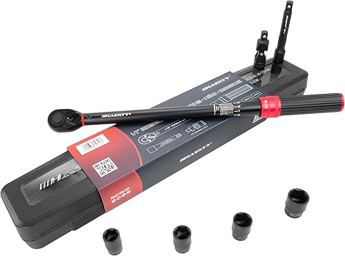HASKYY Chiave dinamometrica, 1/2', 40-220 Nm, dadi 17 19 21 23 mm, giunto cardanico con adattatore di prolunga per moto, auto, quad - Honorern
