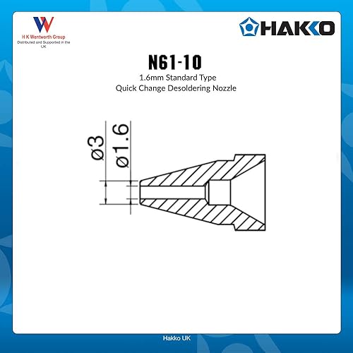 Hakko Ugello dissaldante N61-15, 3 mm x 1 mm - Honorern