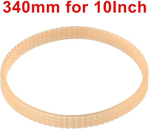 Cinghia di ricambio per sega a nastro, nastro trasportatore a nervatura a V, 340 mm, per seghe da 10' e 620 mm, per seghe per la lavorazione del legno da 12', materiale PU arancione (340 mm per 10 - Honorern