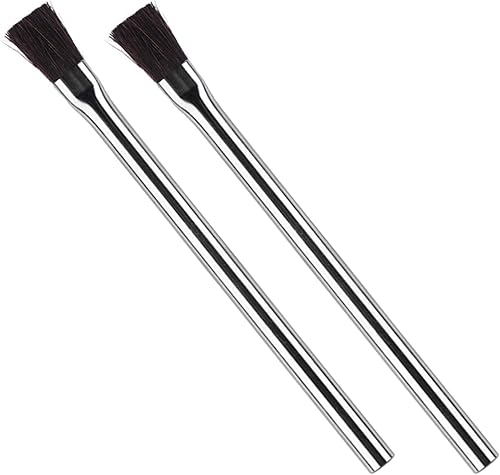 2 Pezzi Spazzole a flusso di saldatura, 15 cm di Lunghezza, Artigianato e Altre Applicazioni Generali, per Saldatura di Circuiti Stampati, Spazzola per Flusso Acido, Spazzola per Acqua di Saldatura - Honorern