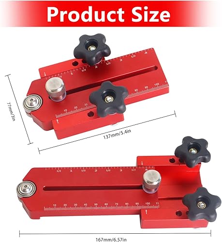 Guida Estesa per Sega da Tavolo Sottile e Sottile, per Sega da Tavolo, Recinzione di Limite di Taglio Veloce, Strumento di Fissaggio Regolabile per Posizionamento a T (Versione Estesa) - Honorern