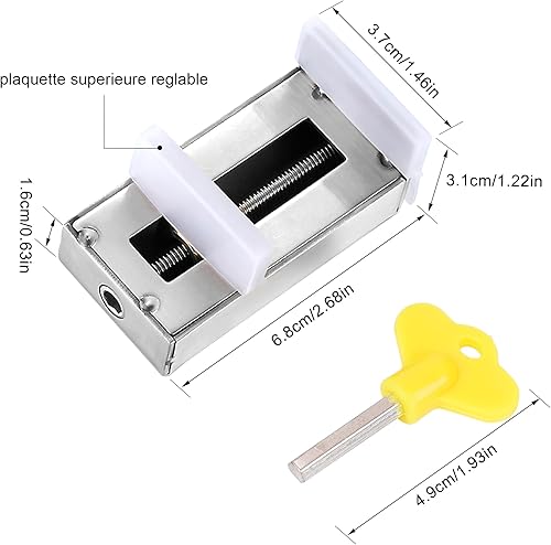 Finestra Scorrevole Serratura, Serrature per Finestre Scorrevoli con Chiave, sicurezza finestre serrature - Migliora la Sicurezza della Tua Casa per la Sicurezza Del Bambino (2pcs) - Honorern