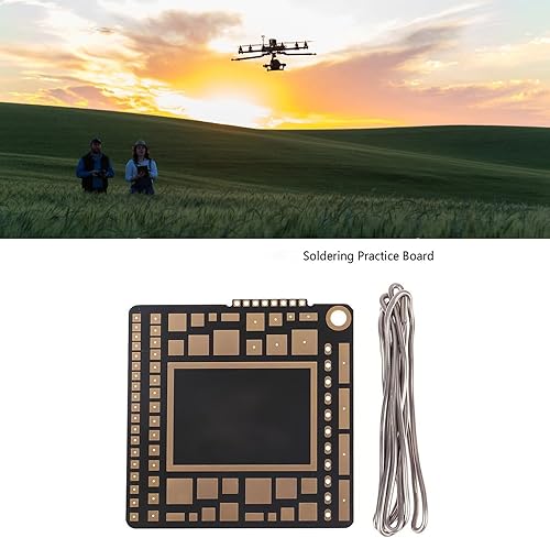Aggiornato Saldatura Pratica Board FPV Saldatura Pratica Board Double Sided Pratica Board set per l'Apprendimento Saldatura - Honorern