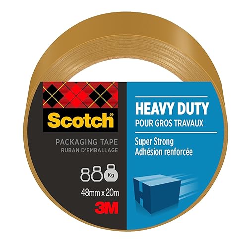 Scotch Nastro da imballaggio resistente, marrone, 48 mm x 20,3 m, 1 rotolo/confezione - Honorern