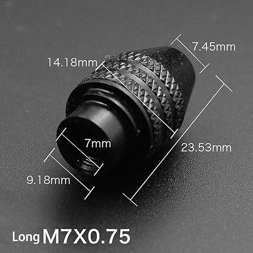 Mini mandrino per trapano a 3 ganasce, 0,3-3,2 mm universale mandrino mini cambio rapido Keyless mandrino cacciavite adattatore (M7 x 0,75 mm di lunghezza) - Honorern