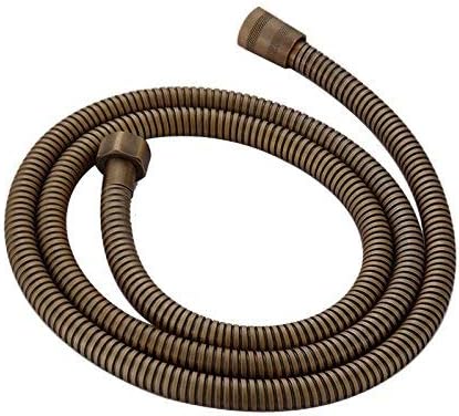 Bathroom - Tubo flessibile per doccia in acciaio INOX, 150 cm, ottone anticato - Honorern