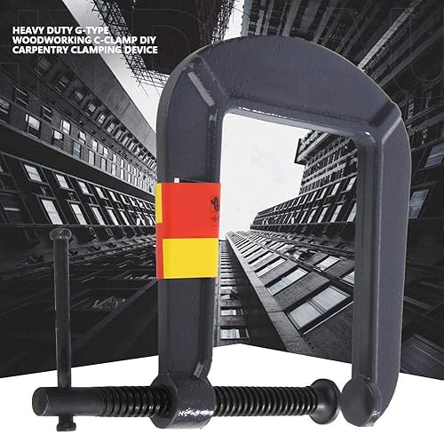 Morsetto a C per impieghi gravosi, Morsetto a G, morsetto per lavorazione del legno tipo G a gola profonda in acciaio per dispositivo di serraggio per carpenteria fai-da-te(70 * 110mm) - Honorern