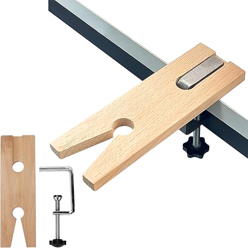 Segaccio Tavolo con Ghiera, Banco da Lavoro in Legno per Gioiellieri, Morsetto da Banco per Gioiellieri V Slot C Clamp su Tavolo per la Produzione e la Lavorazione di Gioielli - Honorern