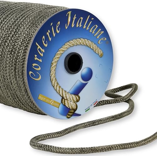 Corderie Italiane 006026358 Treccia in Fibra Vetro Grigia, 12 mm-10 mt - Honorern