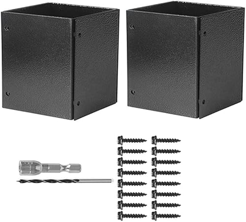 Protezione per in acciaio (9,5 – 15,2 cm), protegge le cassette postali in legno dai danni causati e dal tosaerba, protezione regolabile per recinzioni - Honorern