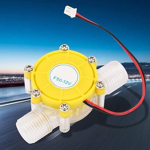 Micro-idro Hydro DC Generatore a Turbina Ad Acqua Generatore di Energia Idroelettrica Micro Generatore F50 Micro-hydro DC Pompa a Flusso D'acqua Turbina Generatore di(F50 80V giallo trasparente) - Honorern