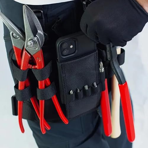 Borsa per attrezzi, borsa per attrezzi, borsa per attrezzi, borsa per attrezzi elettricista, borsa per attrezzi per gambe, borsa per attrezzi manuali, borsa per attrezzi con fibbia per cintura, - Honorern