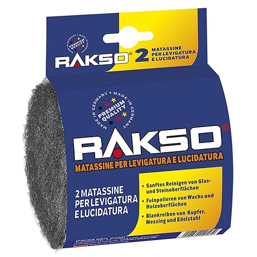 tamponi per levigatura e lucidatura fine - 2 tamponi, pulizia delicata, lucidatura, lucidatura fine di cera, legno, sfregamento brillante di rame, ottone, acciaio inox - Honorern