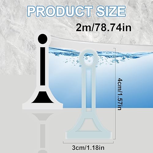 Barriera Doccia Ferma Acqua Shower Barrier Barriera Doccia Pieghevole Barriera Antiacqua Doccia Autoadesivo Bordo per Piatto Doccia Lavelli di Bagno e Cucina (2M, White) - Honorern