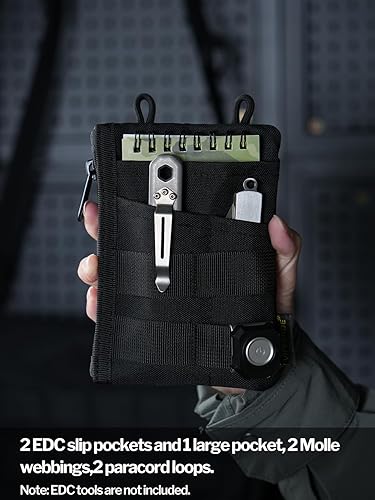 VE18N Borsa porta attrezzi EDC, Borsa porta attrezzi multifunzionale con 6 tasche, Borsa porta attrezzi EDC per uomo, Borsa porta attrezzi multiuso sottile - Honorern