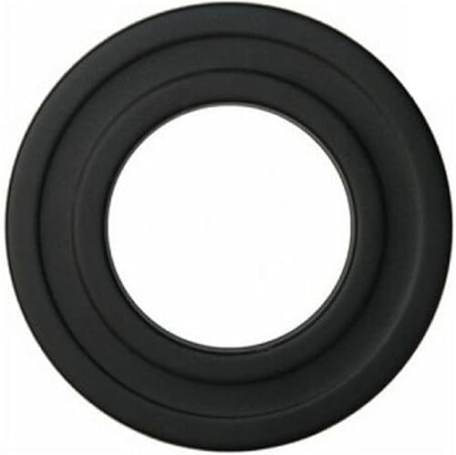 Rosone Coprimuro In Acciaio Nero Per Stufe e Caminetti a Pellet Accessorio Canna Fumaria (DN 80) - Honorern