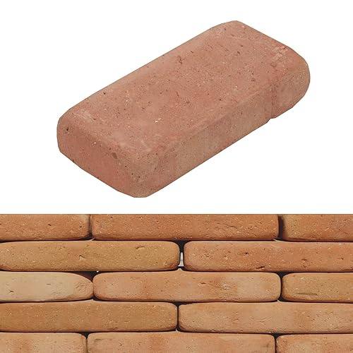 Mattone pieno colore rosso-rosato sfumato 24x12x5,5 cm Archeo Cotto Cusimano - 25 PEZZI - Honorern