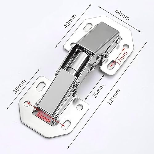 Zydiwo 10 Pezzi Cerniere per Ante 90 Gradi Cerniere Porta Armadio Cerniera per Porte Cerniere per Porte in Legno 90° Cerniera Avvitabile per Porta Armadio (4 Pollici) - Honorern