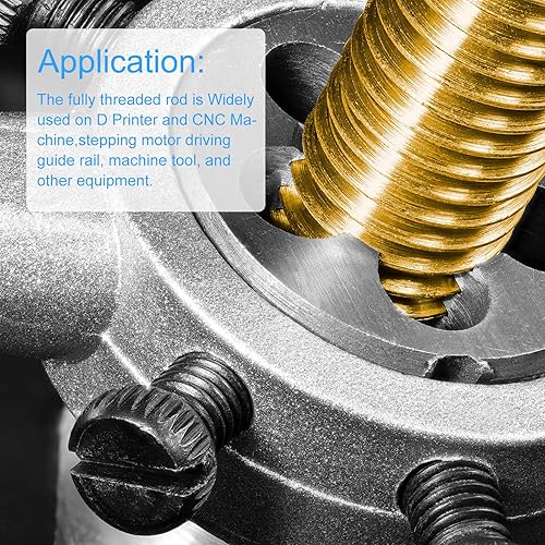 DMiotech 10pz M6 x 55mm Completamente Filettato Asta 304 Inossidabile Acciaio Destra Mano Filettature Asta Barra Perni Morsetti e Bulloni a U - Honorern