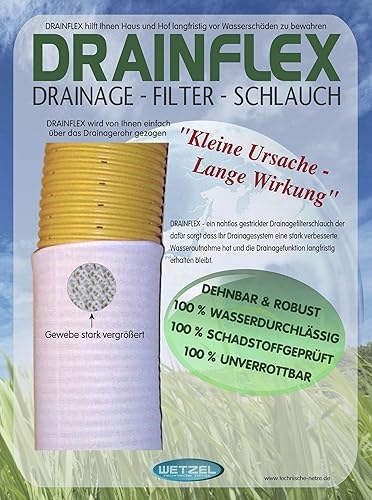 Calza in tessuto non tessuto per tubi di scarico DN100, 20 m - Honorern