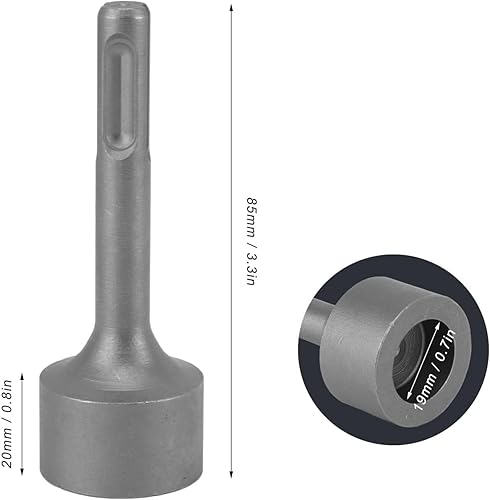 Cacciavite per Asta di Terra SDS Plus, Punte per Asta di Terra in Metallo Utensili per Trapano per Trapano a Percussione SDS Plus(Attraverso) - Honorern