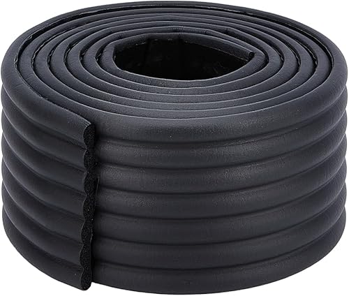 2m Nero Letto A Castello Cuscinetti Scala 80mm Largo Striscia Anticollisione Imbottitura Autoadesiva Battistrada Trazione Protezioni Angolari con Adesivo per Gradini di Scale Angolo Mobili - Honorern