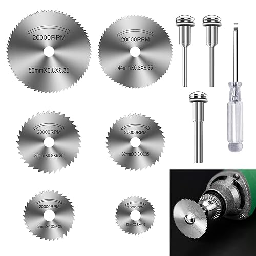 Dischi da Taglio,Dischi Diamantati Mini di Tagliante,Seghe Circolari Lame,10 Pezzi Lama per Seghe Circolare,Mini Lame per Seghe Circolari per Tagliare Legno,Plastica,Fibra di Vetro,Metallo Morbido - Honorern