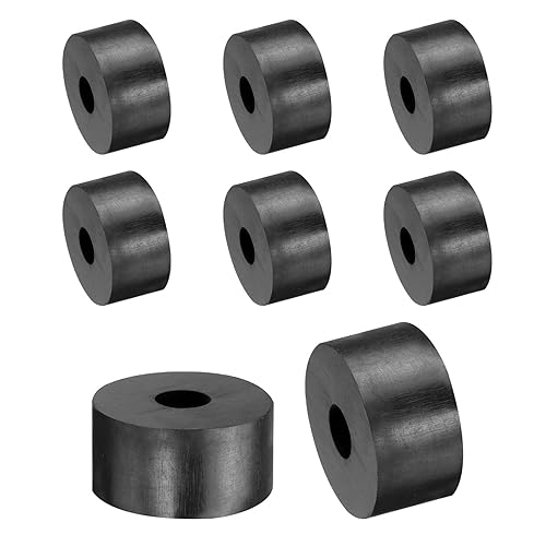 8pz Distanziali Gomma 40mm OD, 12mm ID, 20mm Aaltezza Distanziatore Rotondo Antivibrazioni Boccola Gomma Anelli Tenuta Rondelle Gomma Spessa per Accessori Auto Domestici - Honorern