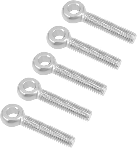 M6 x 30mm Macchine Spalla Altalena Sollevamento Occhio Bullone 5pz 304 Acciaio Inossidabile Metrico Filettatura Perno Albero Perno oring Bullone per Conduttura Cancello Valvole - Honorern